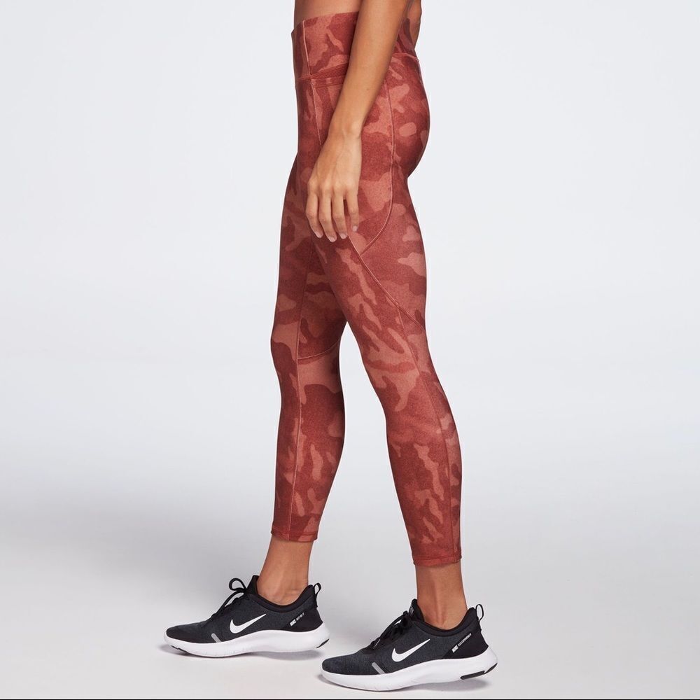 🆕 CALIA Energize Mid‎ Rise 7/8 Legging Soft Camo Terra Cotta Size XXL NWT